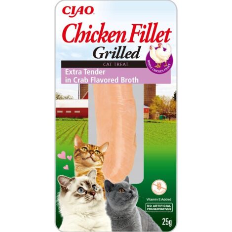 Inaba Cat  Filetto di pollo - Filetto di pollo extra in brodo di granchio 25 g