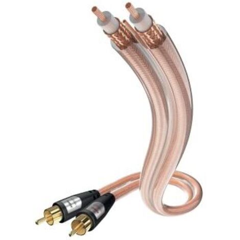 Inakustik 00304115 cable de audio - cables de audio (1,5m, RCA, RCA, 6 mm) Transparente