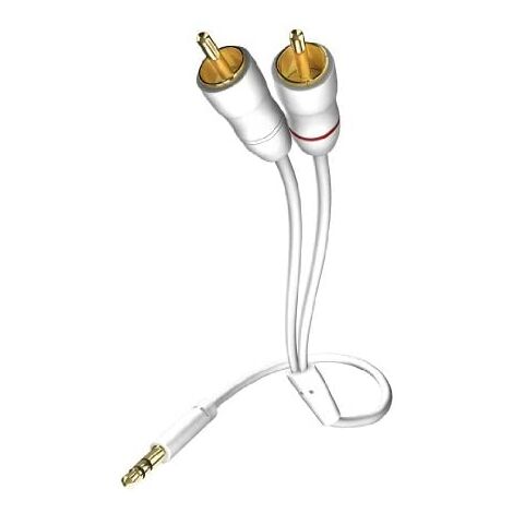 Inakustik 0.5m Star MP3 Audio Cable cable de audio 0,5 m 3,5mm 2 x RCA Blanco