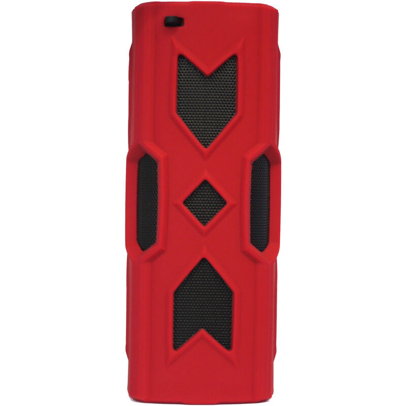 

Inalambrico BT al aire libre Mini portatil estereo impermeable de gran potencia Subwoofer de musica Altavoz de columna, rojo