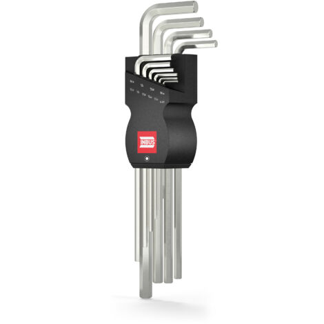 INBUS® 70358 Innensechskant Winkelschrauberdreher Set (Zoll) 10tlg, 0.05–5/16" Winkelschlüssel