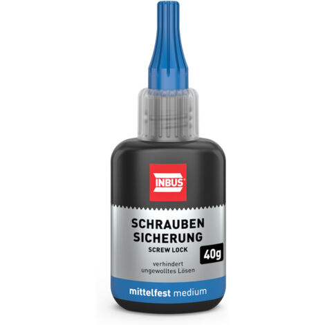INBUS 79560 Schraubensicherung mittelfest, 40g — Made in Germany
