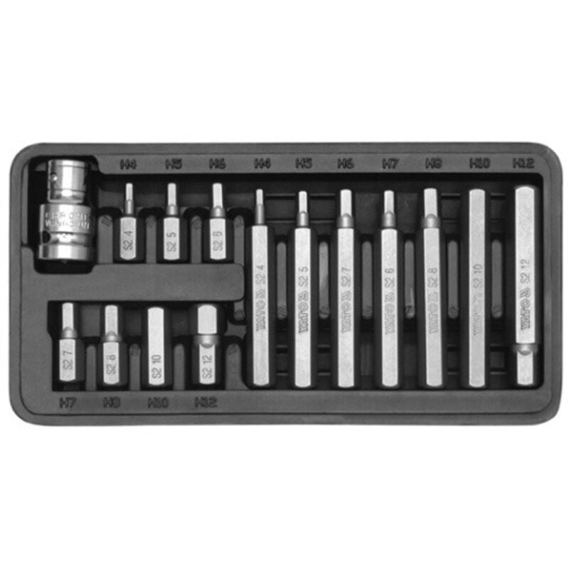 Image of Sechskant-Schraubendreher-Bits, 15er-Set YT-0413 Yato