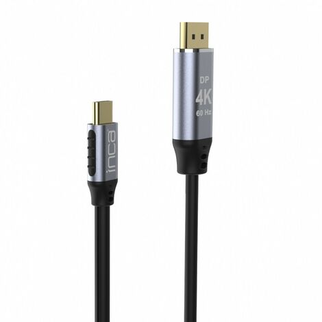 Inca 4K HDMI-Kabel: High-Definition Bildübertragung (60 Hz), Typ-C zu DisplayPort, Goldspitzen
