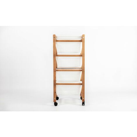 Carrello Salvaspazio 4 Cassetti 82 (H) X 36 X 30 Cm - Emmepishop