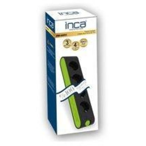 Inca IPW-44YS3 regleta negra 4 tomas 4000W cable 3m
