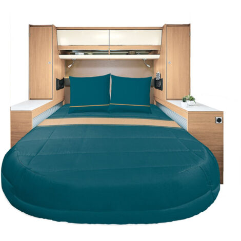 INCASA Prêt à dormir All seasons Lyocell et Percale Capri 160 x 210 cm