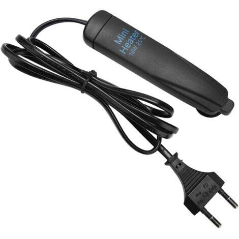 Incassable température constante Mini Chauffage Chauffage Plus Chaud Aquarium réservoir de Poisson 220 V Prise UE Petite Taille(16 W)