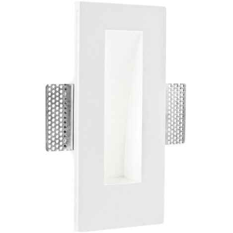 "Incasso ARIEL in gesso bianco verniciabile con portalampada GU10 incluso"