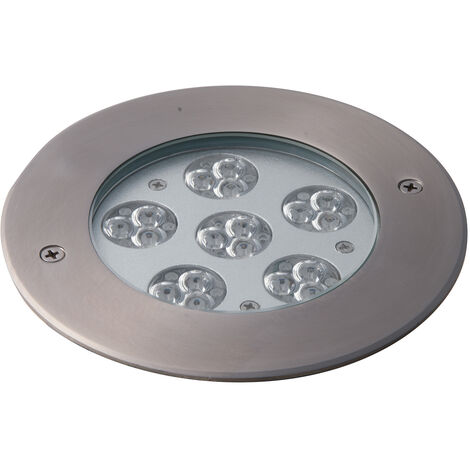 Incasso calpestabile LED IRIDE in acciaio 316 con 18 luci a LED integrato 1W con RGB e dimmer IP67
