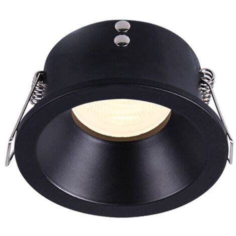 Incasso fisso a soffitto nero tondo IP65