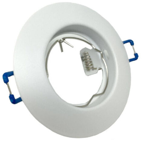 Incasso Fisso Support Tondo For Lampada Faretti In Alluminium P32       Blanc