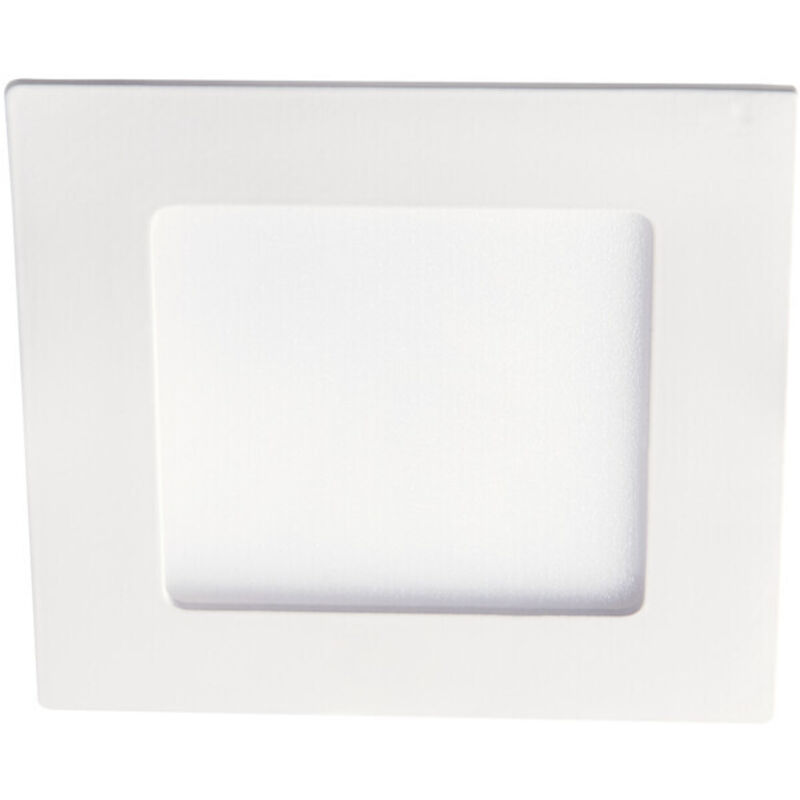 Downlight led incorporato - 6W - Quadrato bianco - IP44 - 120x120mm