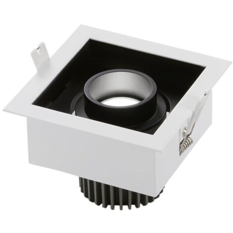 "Incasso LED APOLLO antiriflesso nero con luce orientabile 10W luce naturale"