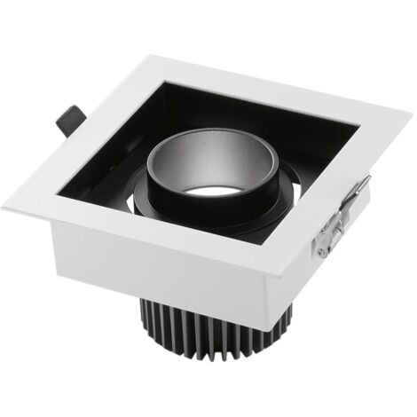 "Incasso LED APOLLO antiriflesso nero con luce orientabile 20W luce naturale"