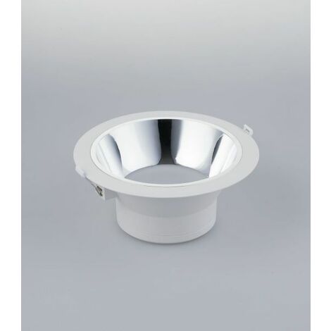 INCASSO LED MACK BIANCO/CROMO 25W 2500LM 4000K 23X10 2CM