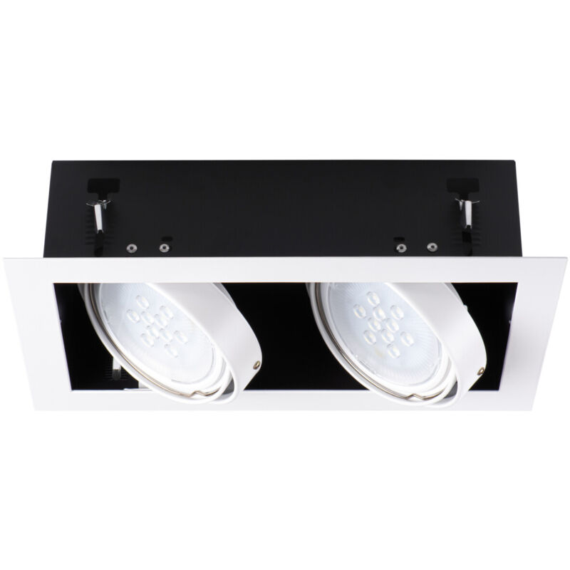 Kanlux - Lampada con base GU10 rettangolare bianca...