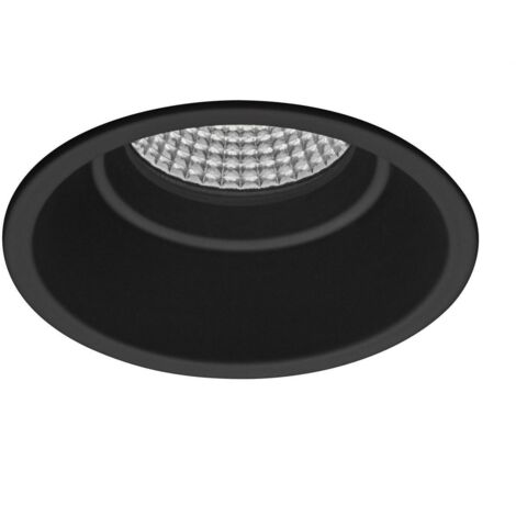 Incasso rotondo LED COB UGR/ambiente fisso "PRO Professional LED" (10W 3000K 894lm) IP44 Ø8,2x7,5cm colore nero