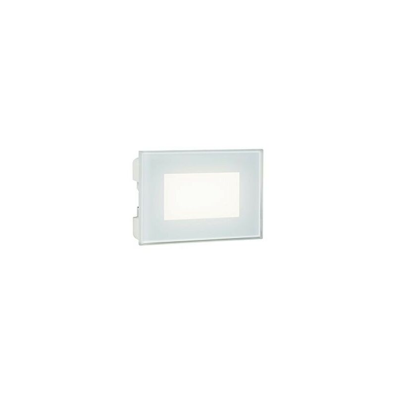 Incasso Vetro 3W Led 3000K linea spina bianco