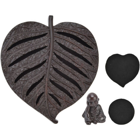 Incense Holder Burners Leaf Shape Mini Exquisite Durable Easy Clean Relieve Mood Home Decoration