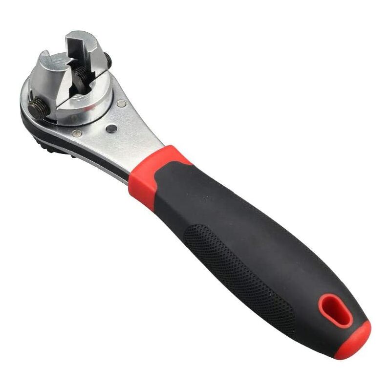 Inch Adjustable Ratchet Wrench, Flexible Dual Head Performance Tool, 0.6-2.2 Inch Ratcheting Capacity