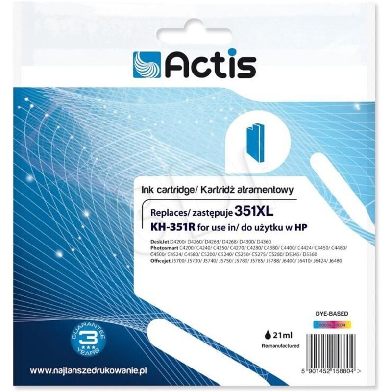 Actis - Inchiostro KH-351R per stampante hp