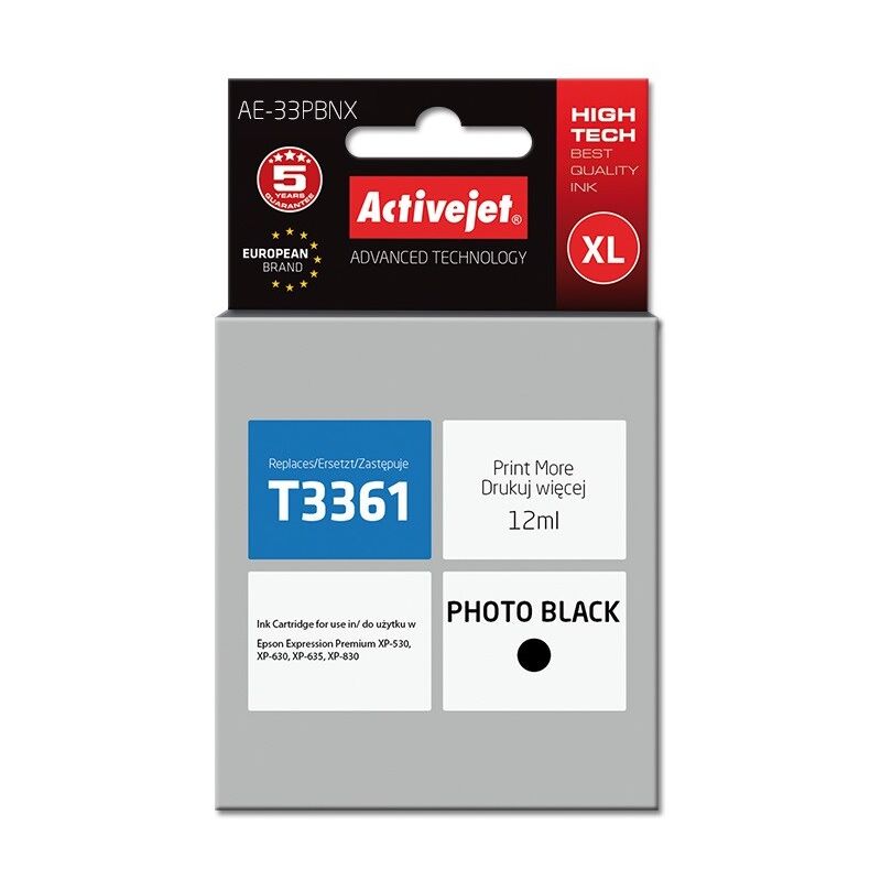 Inchiostro Activejet AE-33PBNX (ricambio per Epson...
