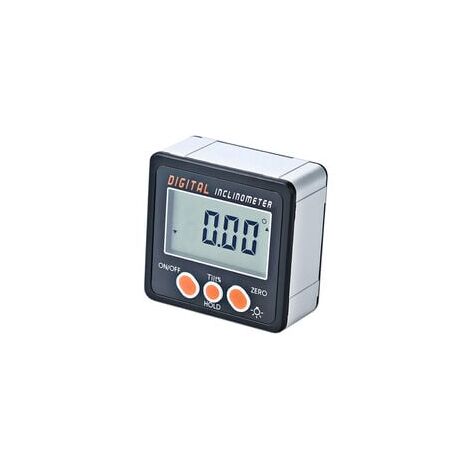Inclinomètre Numérique, 0-360°, Base Magnétique
