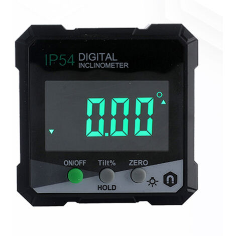 Inclinomètre numérique 4x90° IP54 avec écran LCD magnétique et affichage vert DLW30 GRD