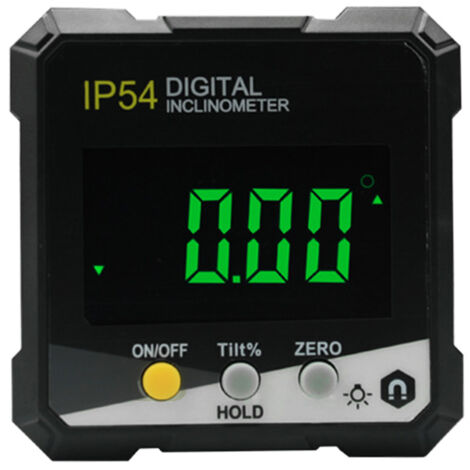 Inclinomètre Numérique Magnétique 4x90° Écran LCD IP54 Jaune DLW30D Mesure d'Angle