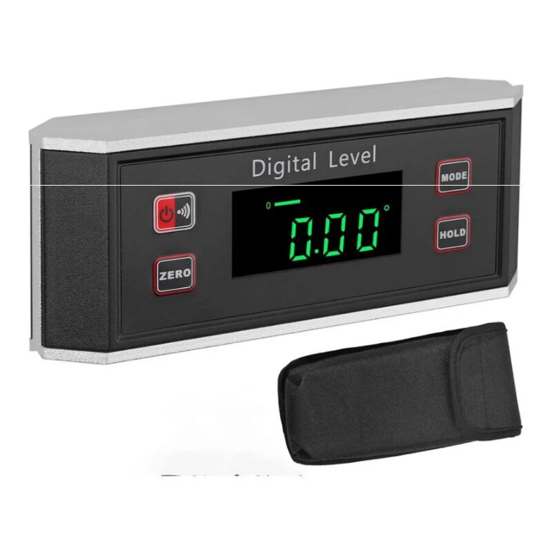 Inclinomètre Numérique Magnétique Rapporteur d'Angle Numérique en Aluminium avec Alarme Sonore Lecture Automatique Jauge d'Angle Numérique Affichage