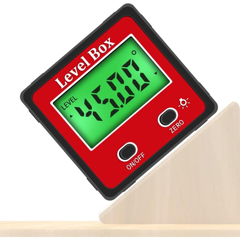 Start - Inclinomètre numérique, rapporteur d'angle numérique lcd avec magnétique, instrument de mesure d'angle étanche 490 ° utilisé pour mesurer le