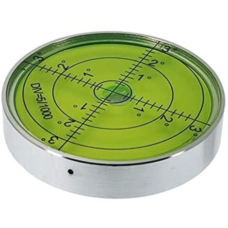 Inclinomètre rond en aluminium de haute précision 60 mm pour instruments d'inspection, précision 60 x 12 mm