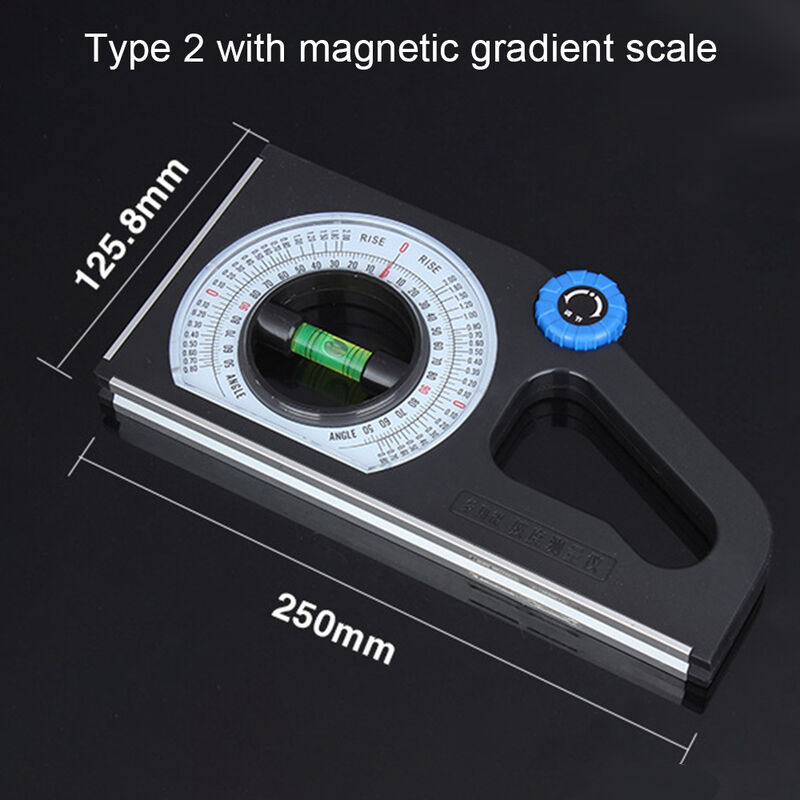 

Asupermall - Inclinometro de ingenieria Regla de medicion de pendiente angulo horizontal magnetico Grado de pendiente universal Instrumento de