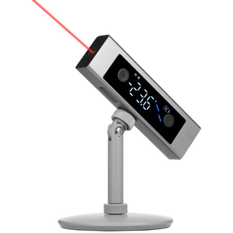 Inclinómetro digital, medidor de ángulo digital recargable, herramientas y equipos para trabajar la madera, inclinómetro cúbico con retroiluminación, dispositivo de medición multifuncional rápido y pr