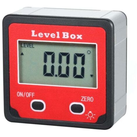 Inclinometro digitale LCD impermeabile, scatola angolare, scatola per smussatura, livella, scatola angolare, magneti integrati