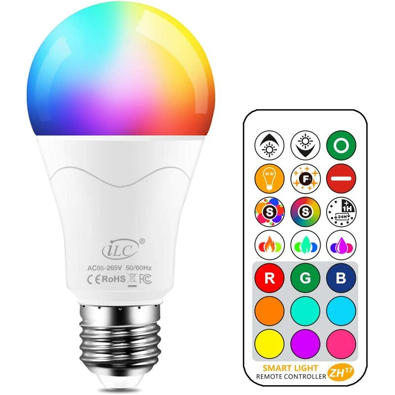 Include 10W dimmerabile e telecomando E27