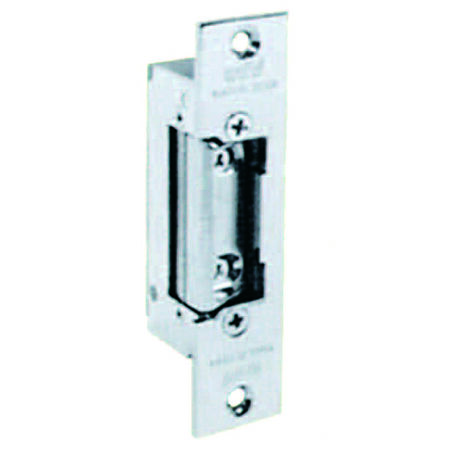 Incontro elettrico simmetrico reversibile con fermo 7755.10 - Specifiche: cm 11 - Materiale: acciaio ottonato lucido (7755.1046)