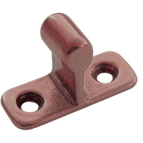 INCONTRO FERMAPORTA A PINZA AD AVVITARE - MM 14X34 H.MM 24 OTTONE BRONZATO- 10 pezzi