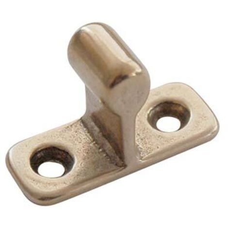 INCONTRO FERMAPORTA A PINZA AD AVVITARE - MM 14X34 H.MM 24 OTTONE LUCIDO- 10 pezzi