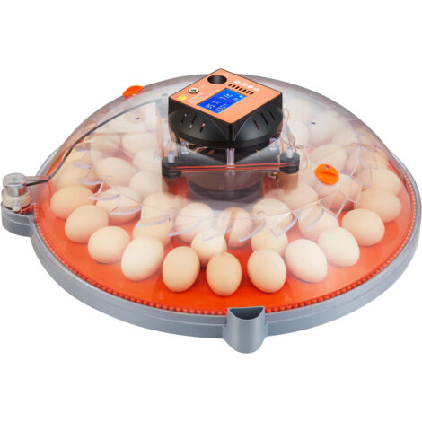 Incubadora de huevos Mophorn, con capacidad para 48 huevos, con volteador automático, control de temperatura y humedad, carcasa transparente de ABS para pollos, patos y codornices