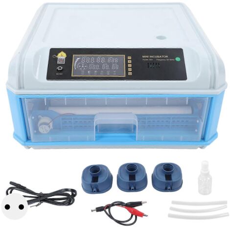 Incubateur à œufs 36 œufs avec tiroir LED et remplissage d'eau automatique. Idéal pour canards, poules et autres oiseaux. Prise UE 220 V.