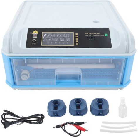 Incubateur à œufs 36 œufs avec tiroir LED et remplissage d'eau automatique. Idéal pour canards, poules et autres oiseaux. Prise US 110 V.