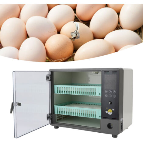 Incubateur d'œufs automatique de 24 œufs avec régulation de température et humidité pour la poule et autres volailles ABS 12.60x7.48x9.84in