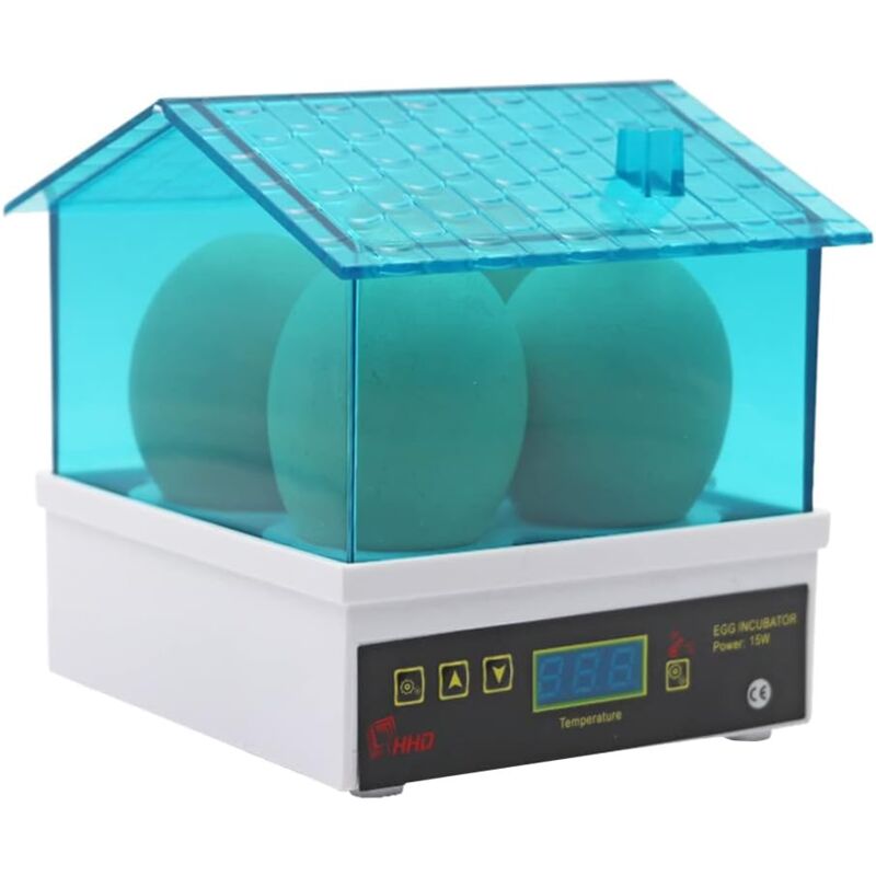 Incubateur d'Oeufs Automatique Intelligent Incubateur 4 Oeufs Incubateur Volaille Couveuse de Poulets Automatique pour Dindes, Poules, Oiseaux et