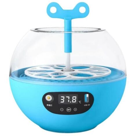 Incubateur d\'oeufs, incubateur d\'oeufs automatique pour 6 oeufs, petites trappes de volaille contrôle automatique de la