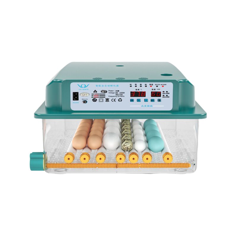 Incubateur d'œufs, incubateur d'œufs avec rotation automatique des œufs et surveillance de l'humidité, incubateur pour œufs de poule, incubateur de