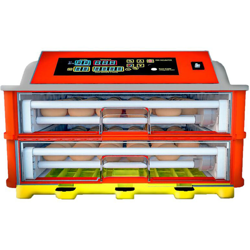 Incubateur Intelligent Incubateur A Tiroir Automatique 46/92 Pieces Incubateur Maison Automatique Hatcher Machine, Double Couche, 92 Pieces