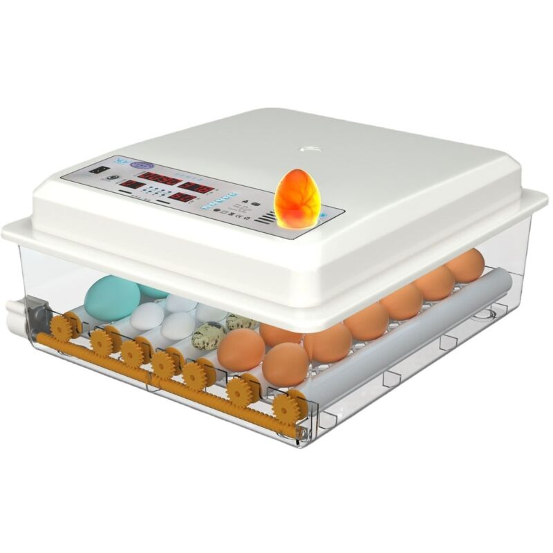 Incubateurs pour œufs à couver, incubateur d'œufs avec bougie à œufs, retourneur automatique d'œufs et surveillance de l'humidité, incubateur pour