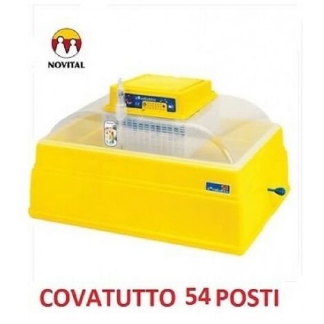 Incubatrice per uova Covatutto 54 Lt con termometro a liquido 80w 